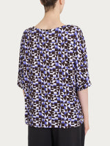 Maglia girocollo con geometric pattern in Viscosa Summer  Donna - Ragno