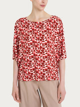 Maglia girocollo con geometric pattern in Viscosa Summer  Donna - Ragno