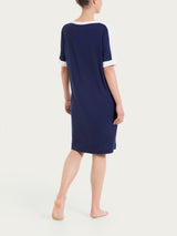 Abito girocolllo tinta unita in Viscosa Summer Blu Donna - Ragno