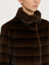 Fuzzy Coat Cappotto double-face  Marroni Donna - Ragno
