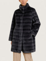 Fuzzy Coat Cappotto double-face  Grigi Donna - Ragno