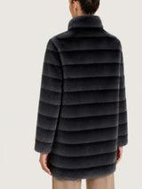 Fuzzy Coat Cappotto double-face  Grigi Donna - Ragno