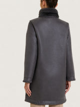 Fuzzy Coat Cappotto double-face  Grigi Donna - Ragno
