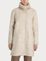 Cappotto con cintura double-face in Vegan Fur Bianchi Donna - Ragno