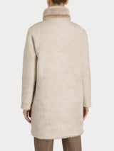 Cappotto con cintura double-face in Vegan Fur Bianchi Donna - Ragno
