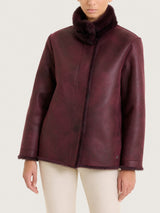 Fuzzy Coat Giacca double-face Viola Donna - Ragno