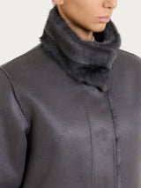 Fuzzy Coat Giacca double-face Grigi Donna - Ragno