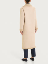 Fuzzy Coat Cappotto lungo con revers double-face Marroni Donna - Ragno