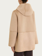 Fuzzy Coat Giacca con cappuccio double-face  Marroni Donna - Ragno