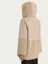 Fuzzy Coat Giacca con cappuccio double-face  Marroni Donna - Ragno