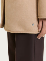 Fuzzy Coat Giacca con cappuccio double-face  Marroni Donna - Ragno