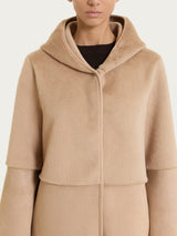Fuzzy Coat Giacca con cappuccio double-face  Marroni Donna - Ragno