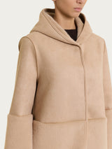 Fuzzy Coat Giacca con cappuccio double-face  Marroni Donna - Ragno