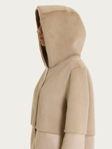 Fuzzy Coat Giacca con cappuccio double-face  Marroni Donna - Ragno
