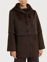 Fuzzy Coat Giacca con cappuccio double-face  Marroni Donna - Ragno