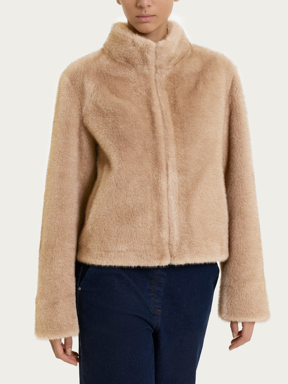 Fuzzy Coat Giacca con zip double-face Marroni Donna - Ragno