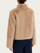 Fuzzy Coat Giacca con zip double-face Marroni Donna - Ragno