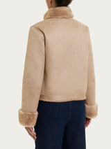Fuzzy Coat Giacca con zip double-face Marroni Donna - Ragno