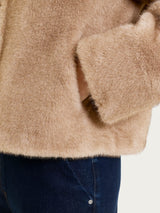Fuzzy Coat Giacca con zip double-face Marroni Donna - Ragno