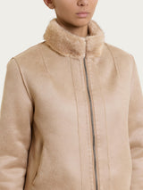 Fuzzy Coat Giacca con zip double-face Marroni Donna - Ragno
