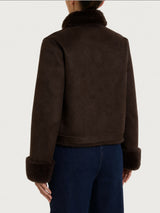 Fuzzy Coat Giacca con zip double-face Marroni Donna - Ragno