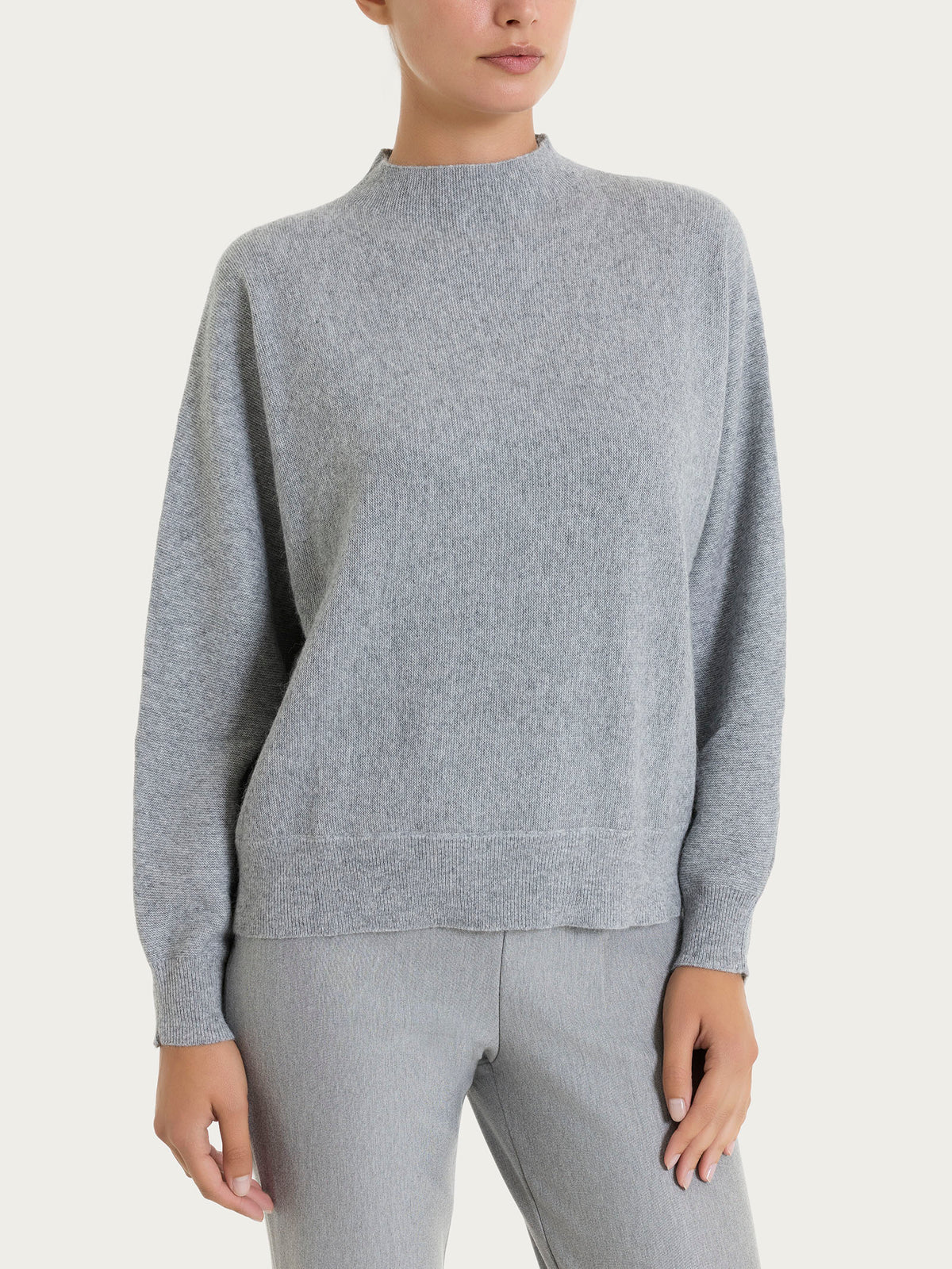 Lupetto Punto Links in misto Lana e Angora Neri Donna - Ragno