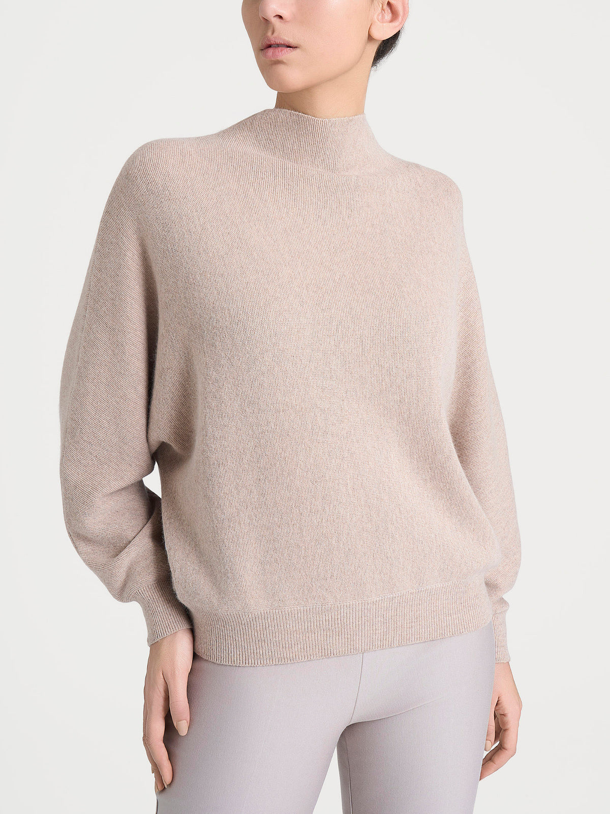 Lupetto Punto Links in misto Lana e Angora Grigi Donna - Ragno
