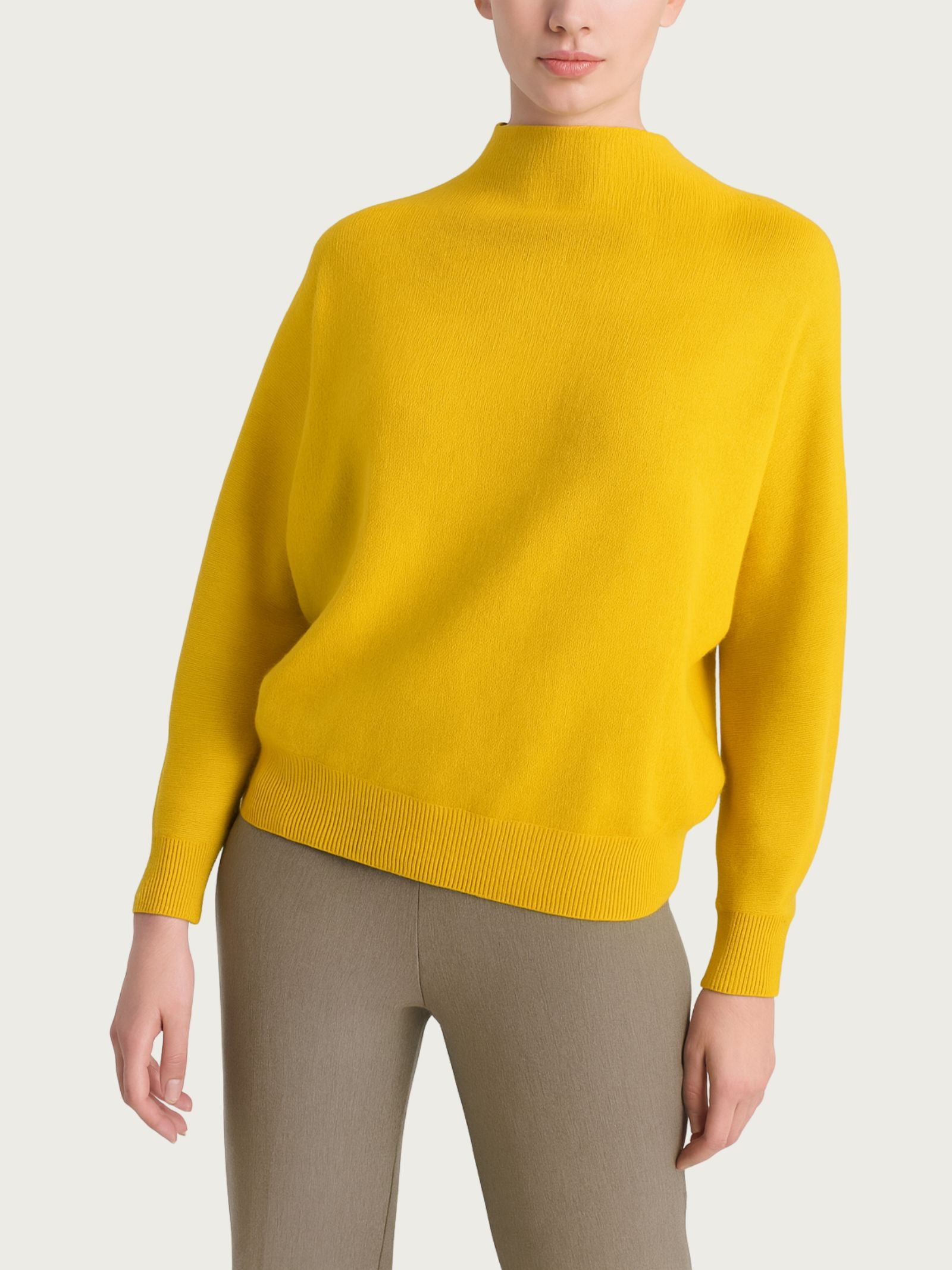 Lupetto Punto Links in Natural Soft Gialli Donna - Ragno