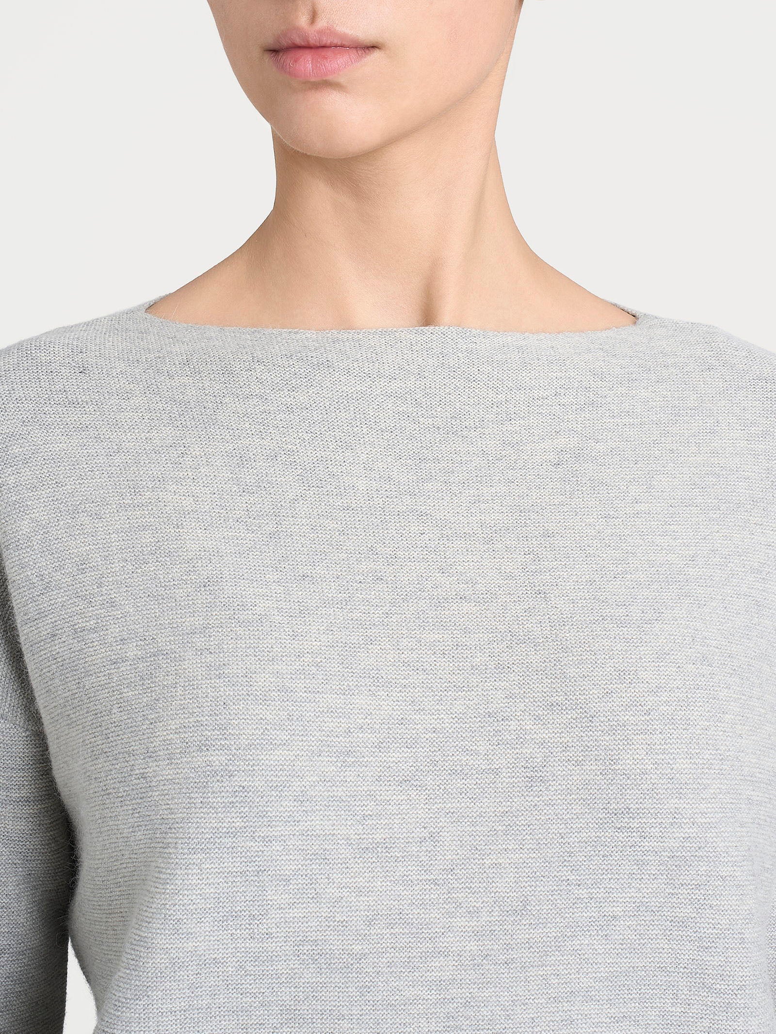 Maglia Punto Links con scollo a barchetta in Natural Soft Neri Donna - Ragno