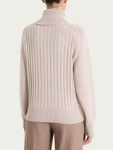 Dolcevita con coste in Natural Soft  Grigi Donna - Ragno