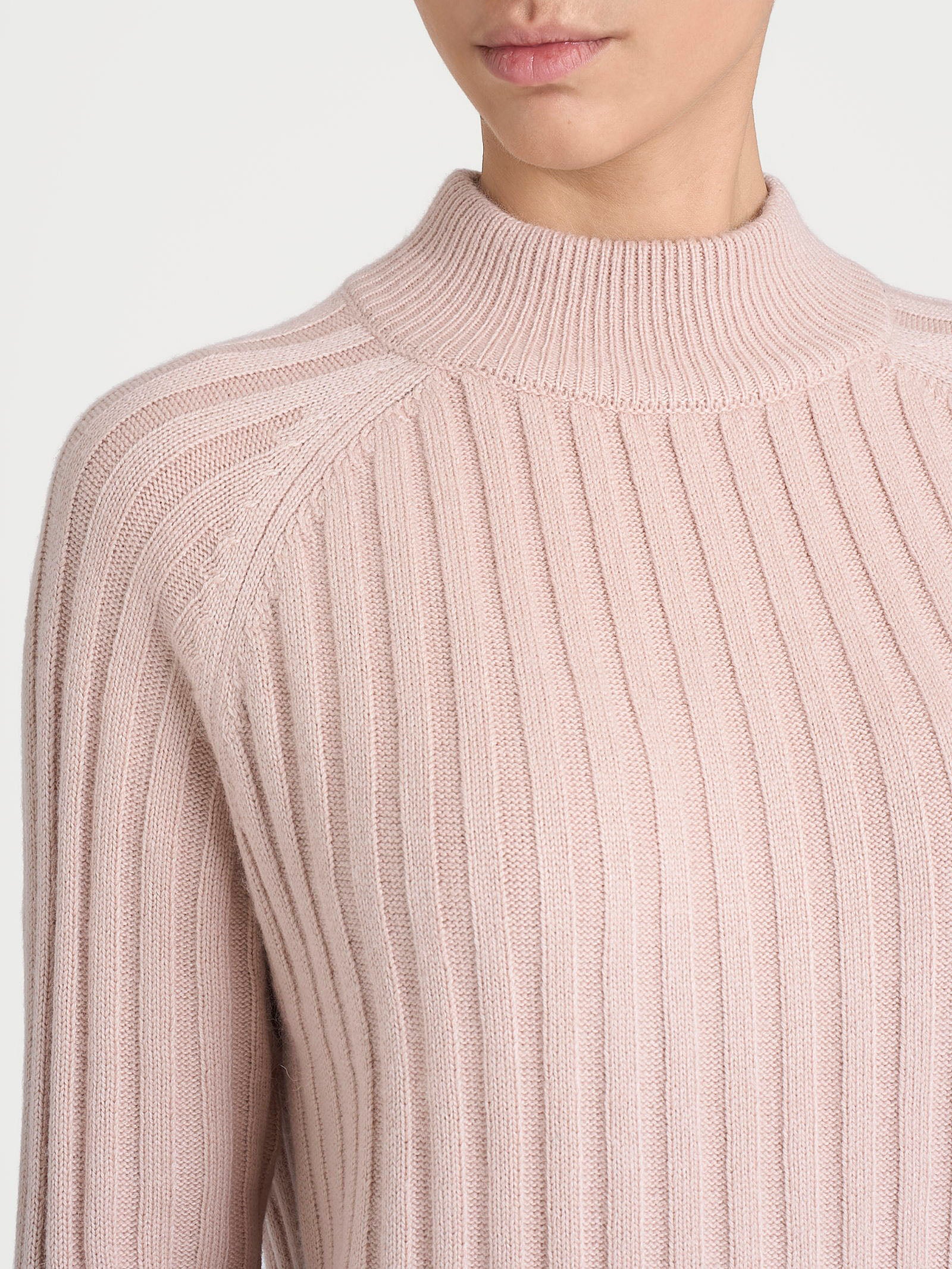 Lupetto con coste in Natural Soft  Rosa Donna - Ragno