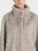 Cappotto double-face in Vegan Fur Grigi Donna - Ragno