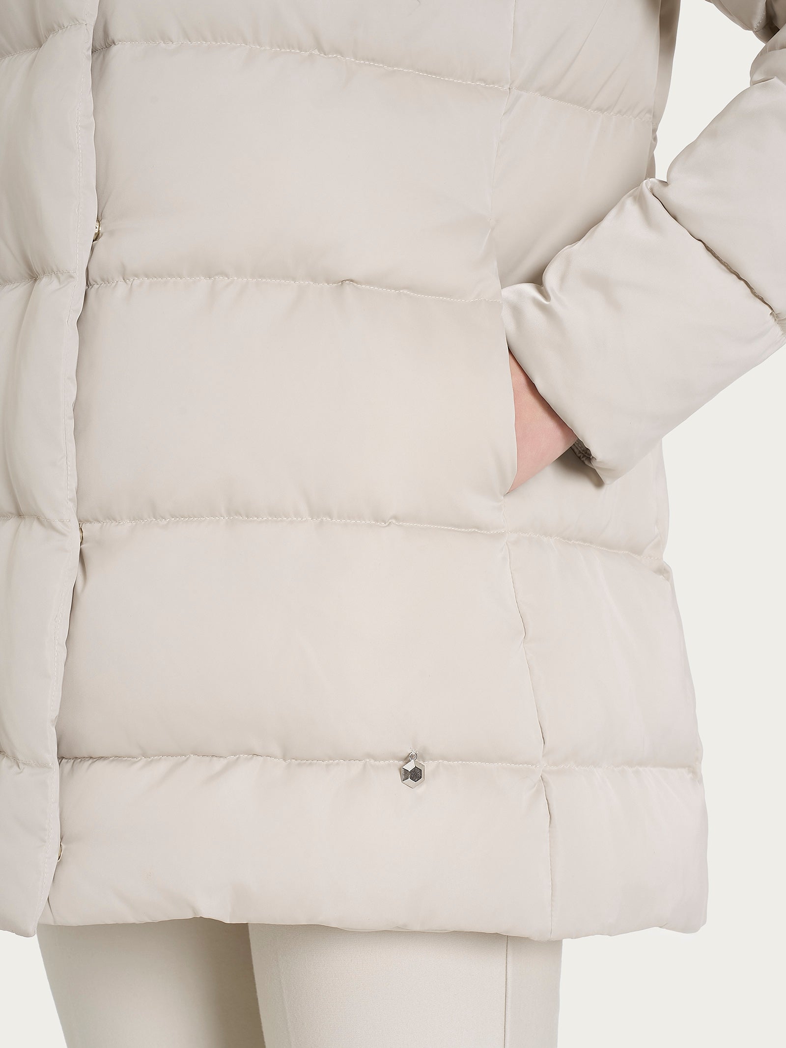 Piumino con Vegan Fur interna removibile Bianchi Donna - Ragno
