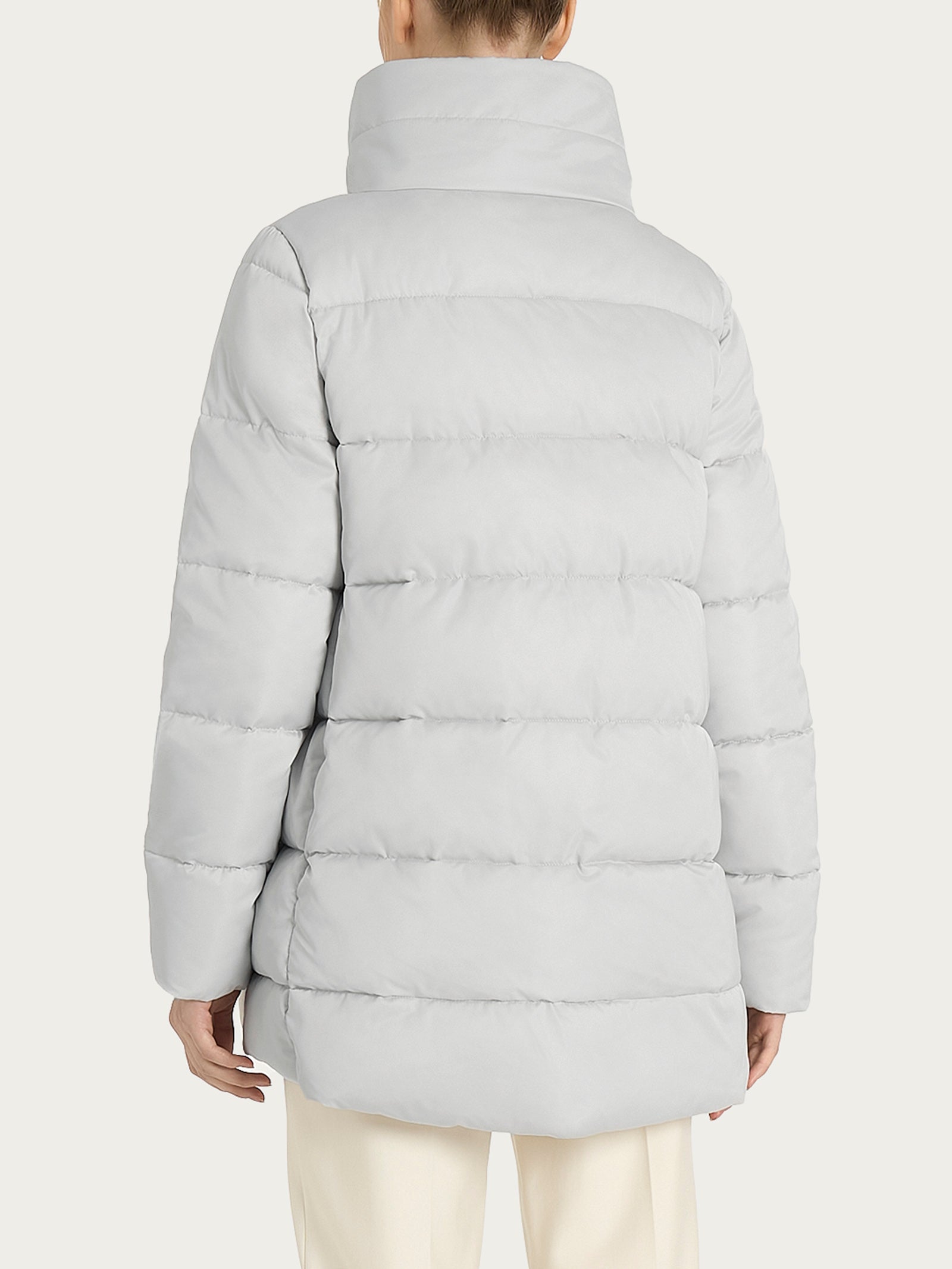 Piumino con Vegan Fur interna removibile Grigi Donna - Ragno