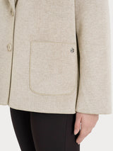 Cappotto caban in Vegan Wool Bianchi Donna - Ragno