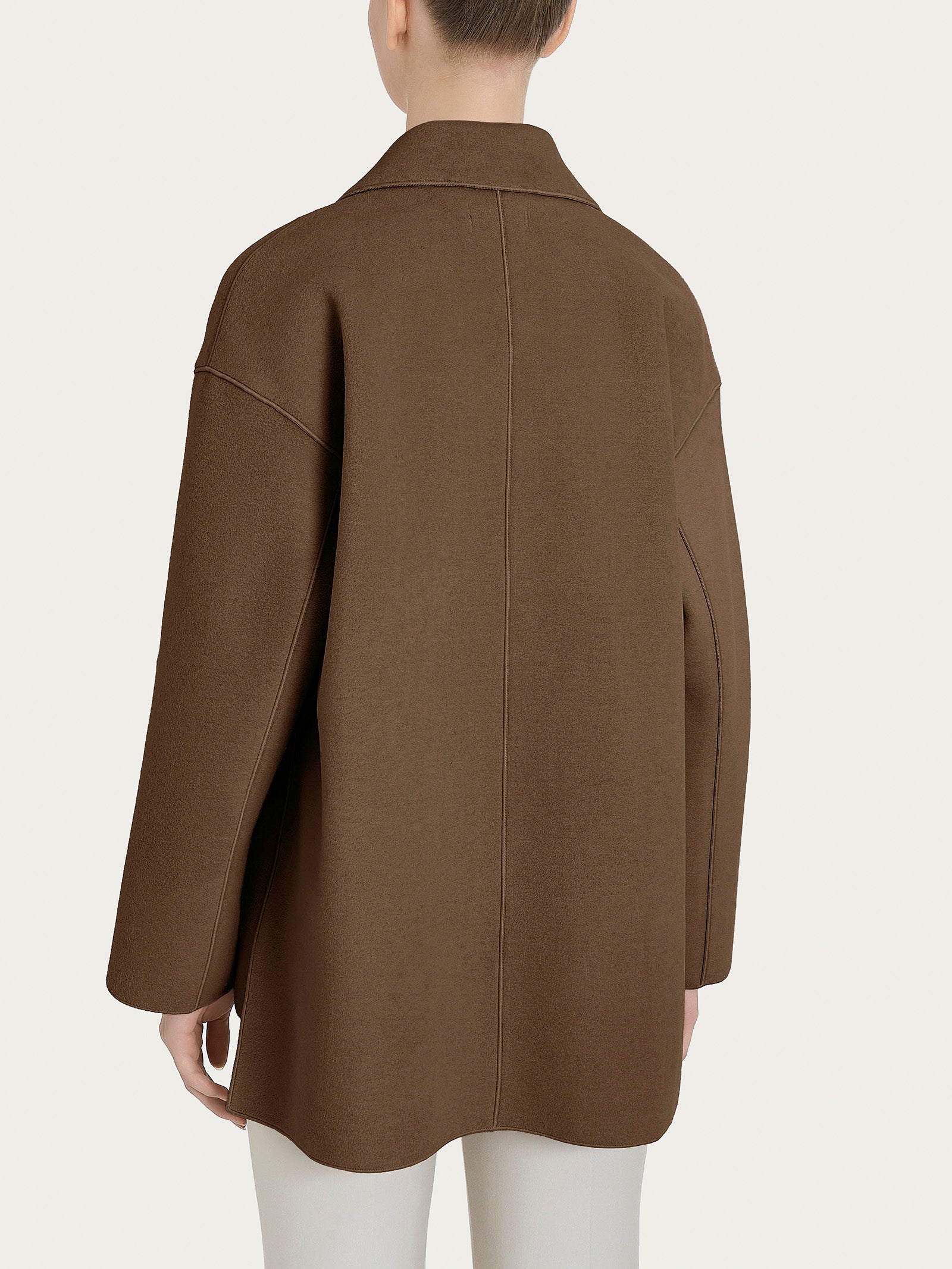 Cappotto caban in Vegan Wool Marroni Donna - Ragno