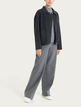 Giacca con collo camicia in Vegan Wool Neri Donna - Ragno