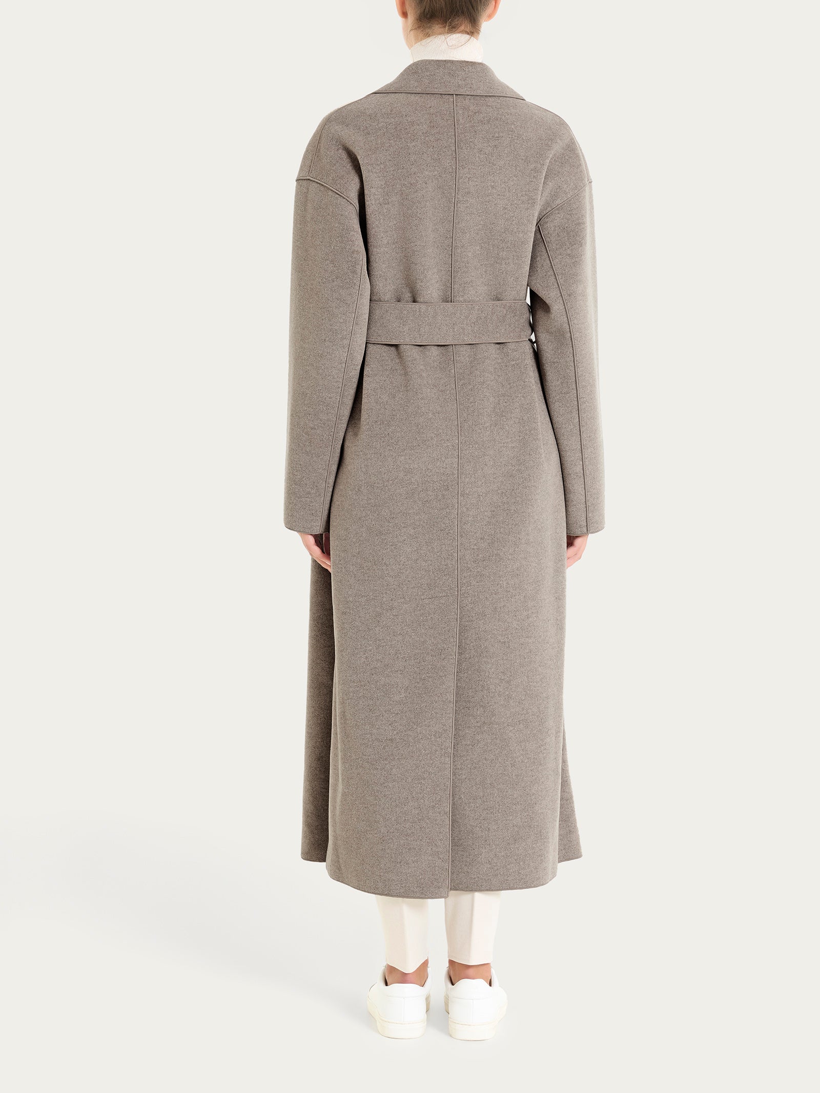 Cappotto lungo in Vegan Wool Grigi Donna - Ragno