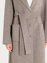 Cappotto lungo in Vegan Wool Grigi Donna - Ragno