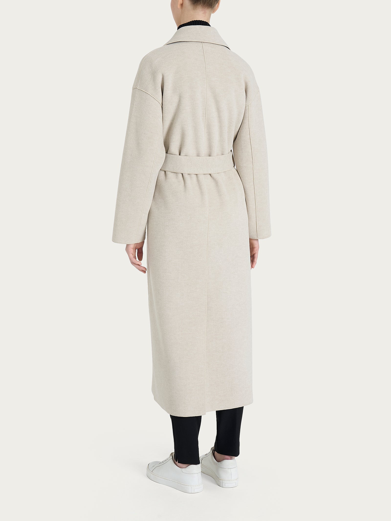 Cappotto lungo in Vegan Wool Bianchi Donna - Ragno