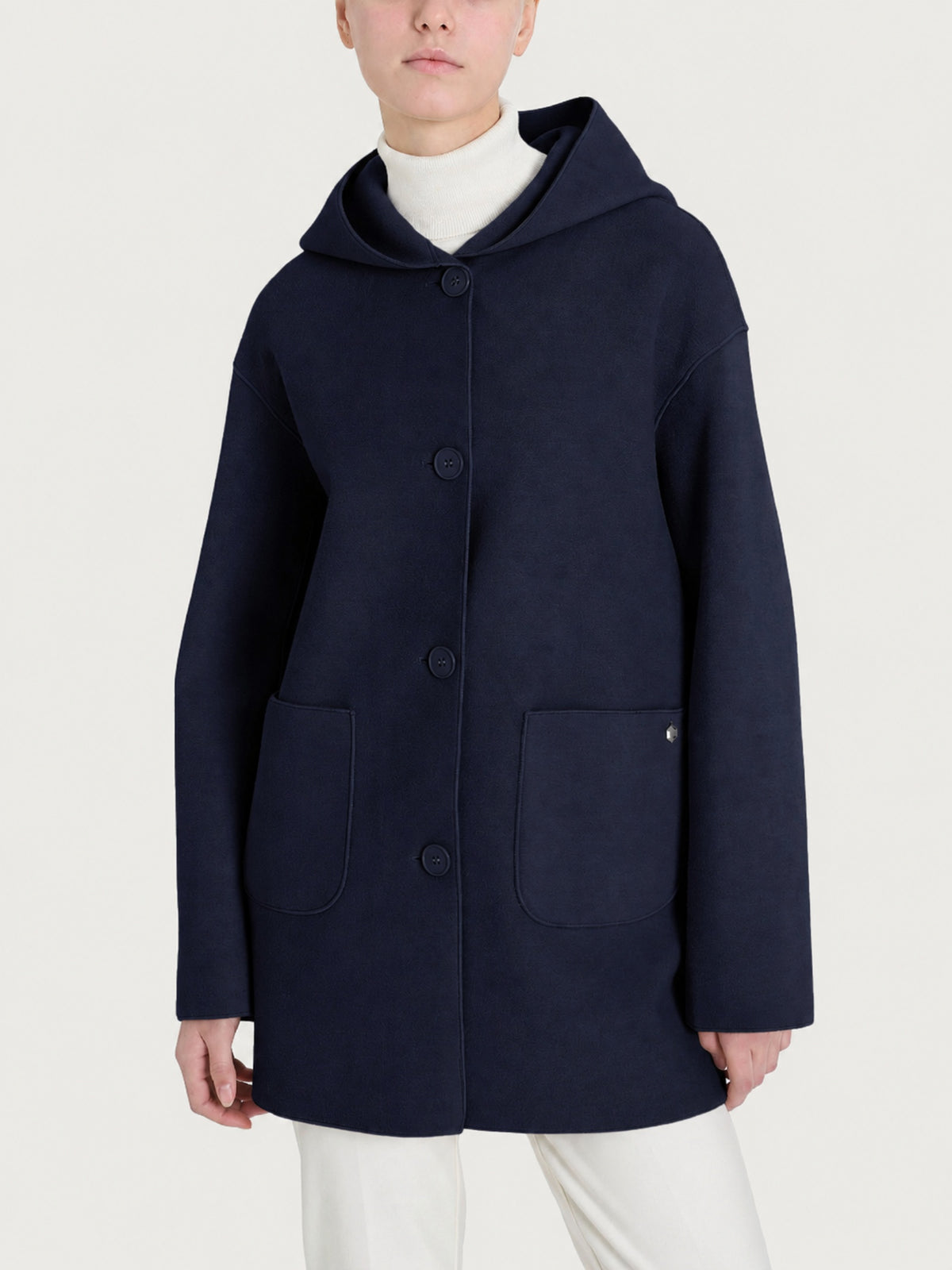 SoftCoat Giaccone con cappuccio  Blu Donna - Ragno