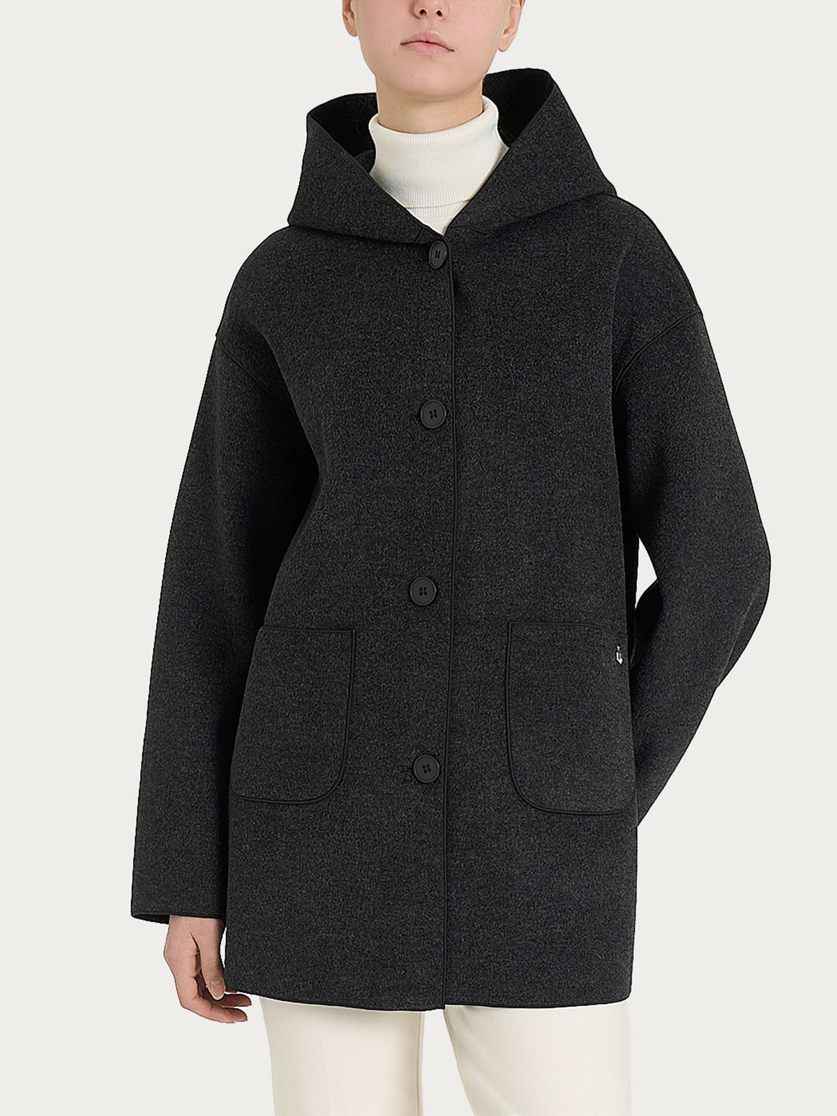 SoftCoat Giaccone con cappuccio  Neri Donna - Ragno