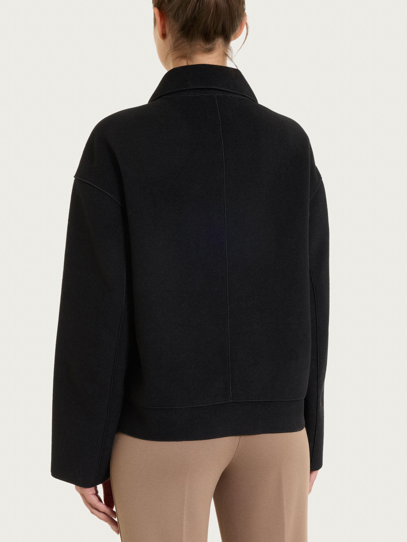 Giacca chiodo in Vegan Wool Neri Donna - Ragno