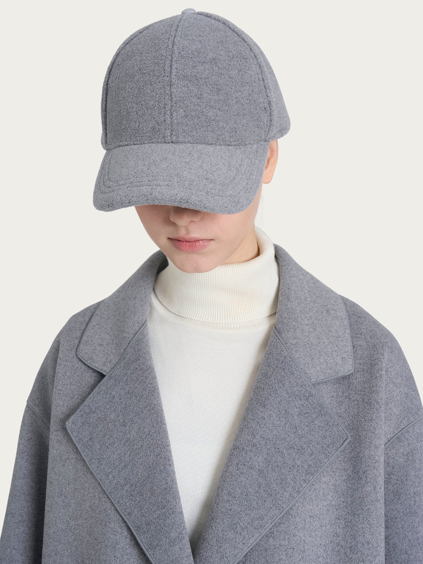 Cappello da baseball in Vegan Wool Neri Donna - Ragno