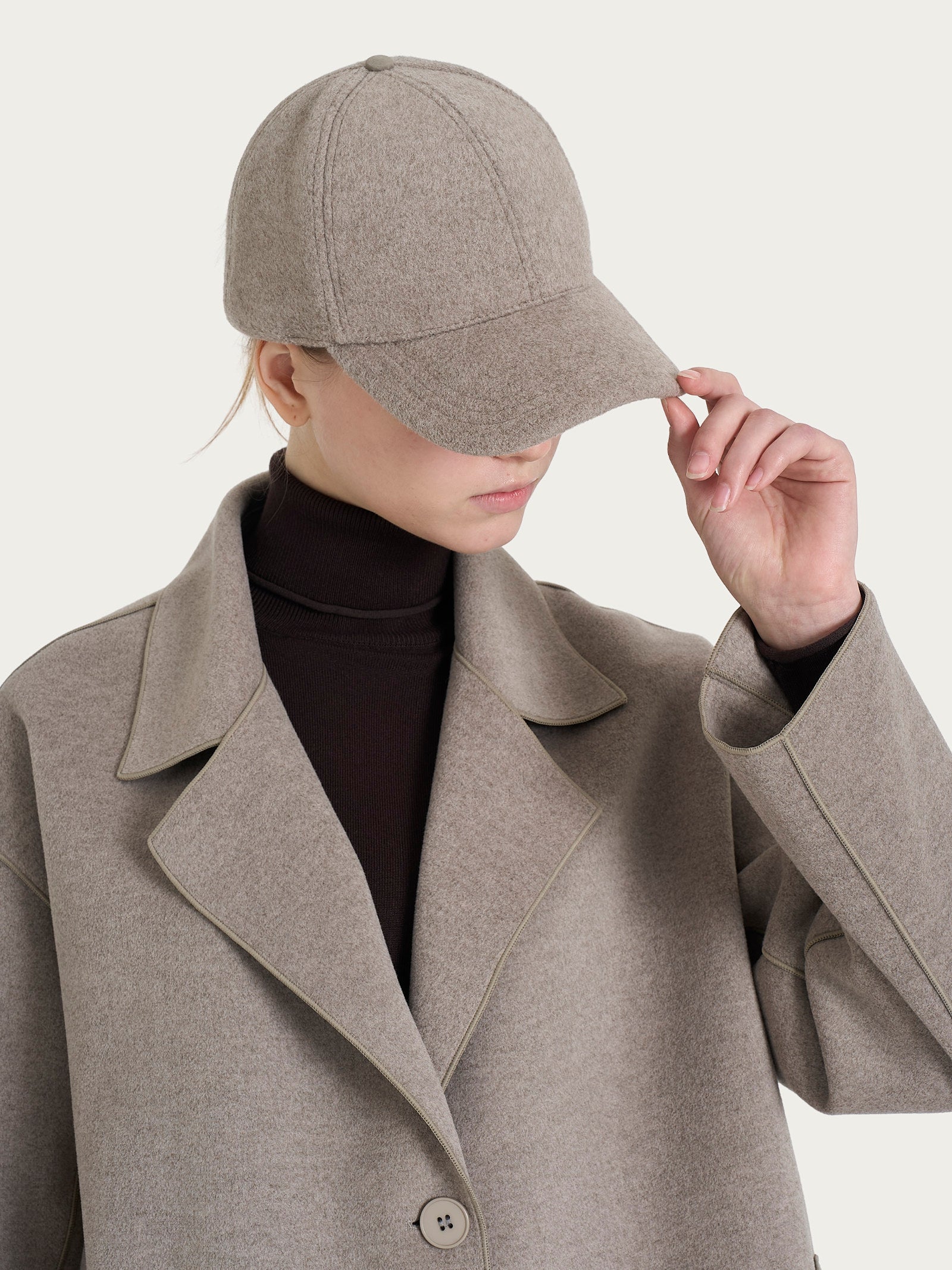 Cappello da baseball in Vegan Wool Grigi Donna - Ragno