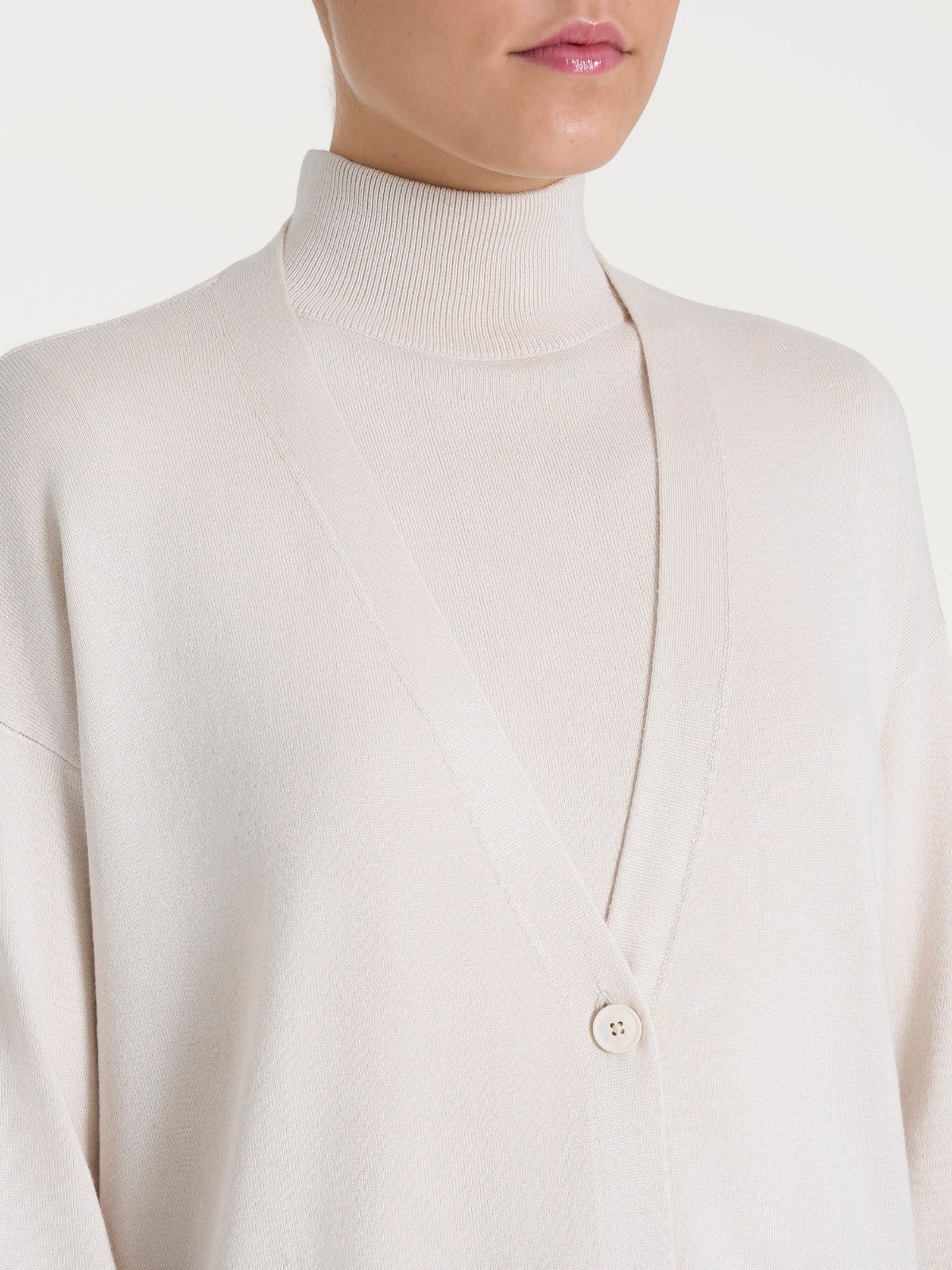 Cardigan over con bottoni Four Seasons Bianchi Donna - Ragno