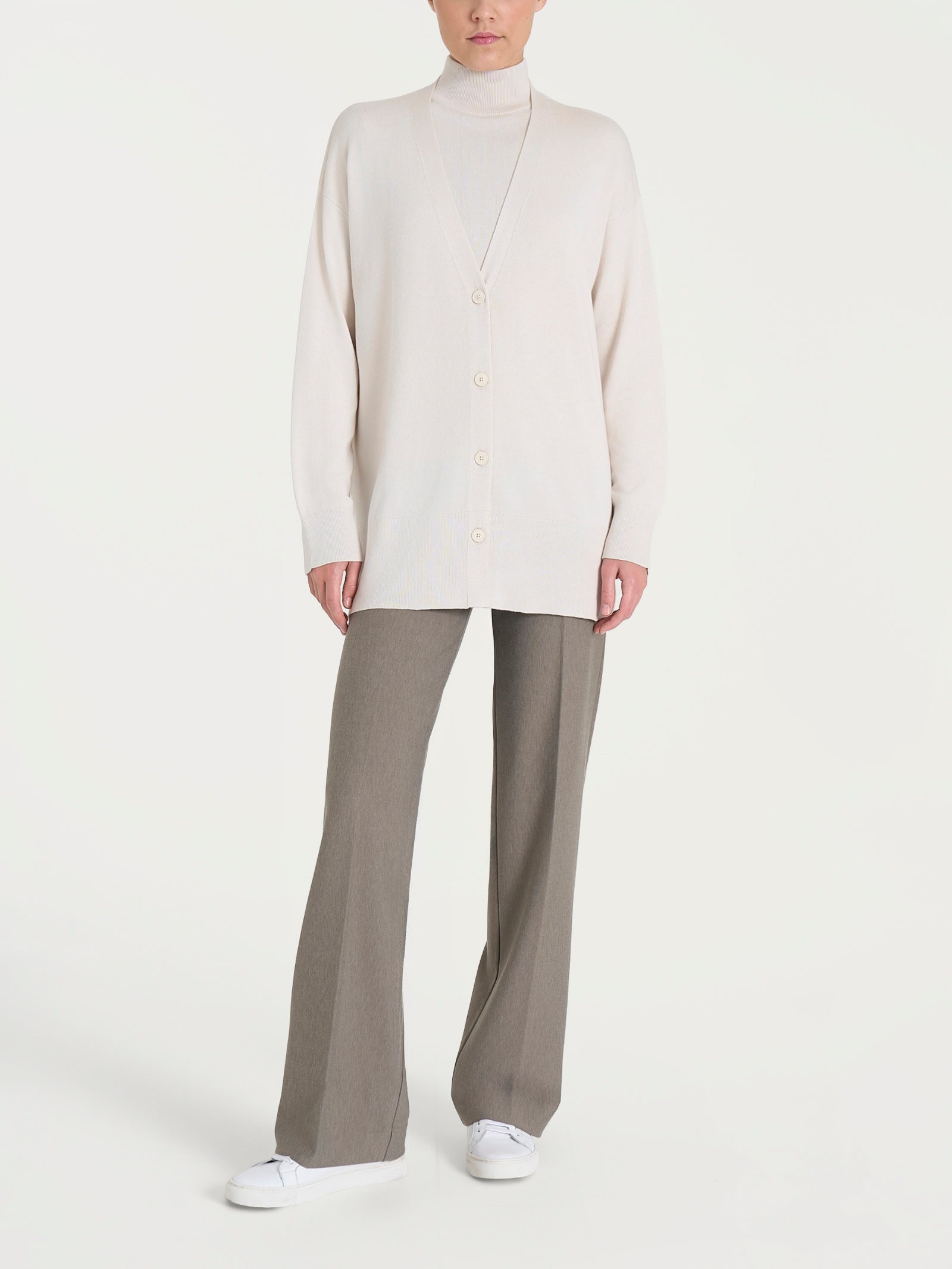 Cardigan over con bottoni Four Seasons Bianchi Donna - Ragno