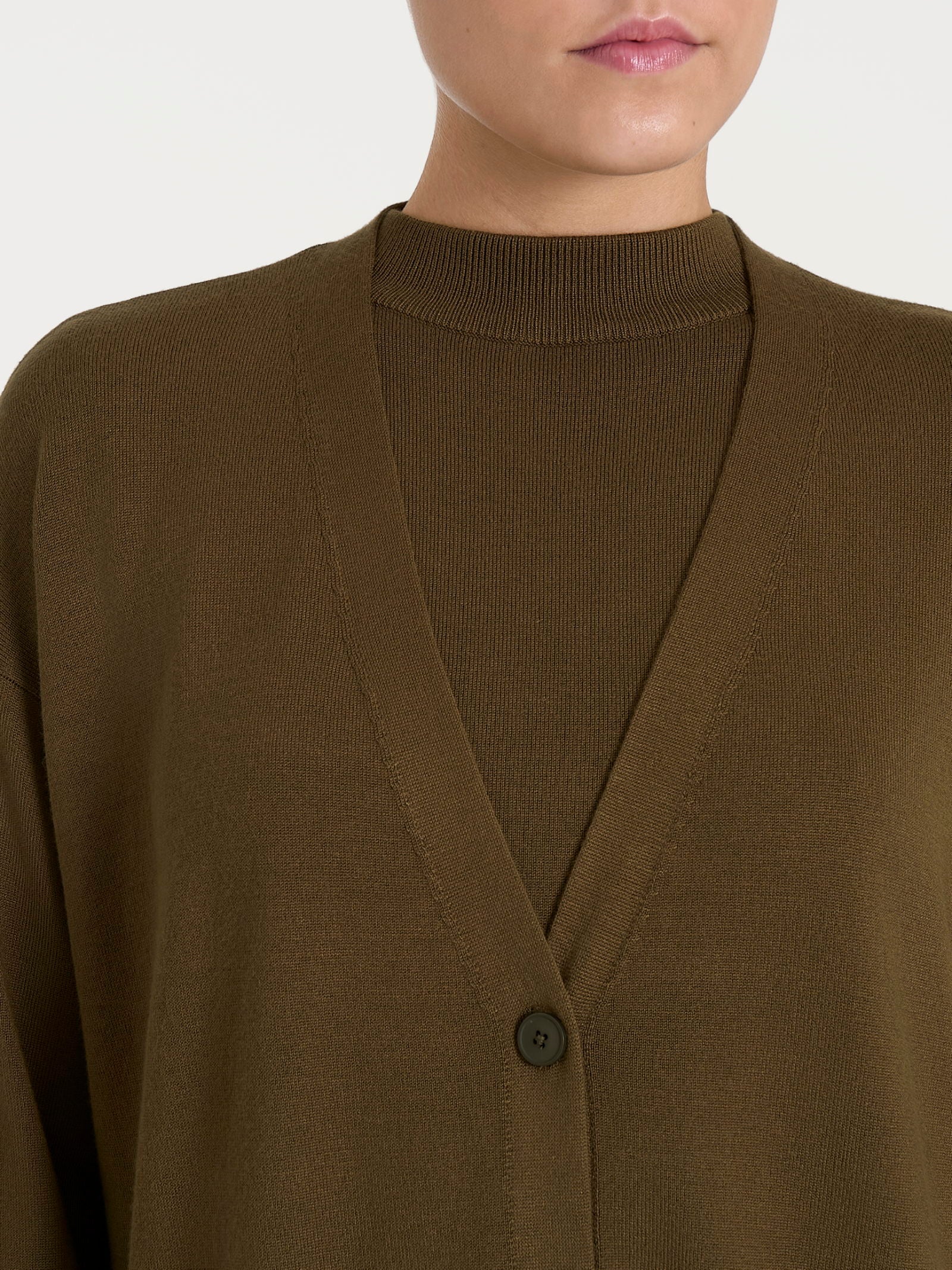 Cardigan over con bottoni Four Seasons Verdi Donna - Ragno