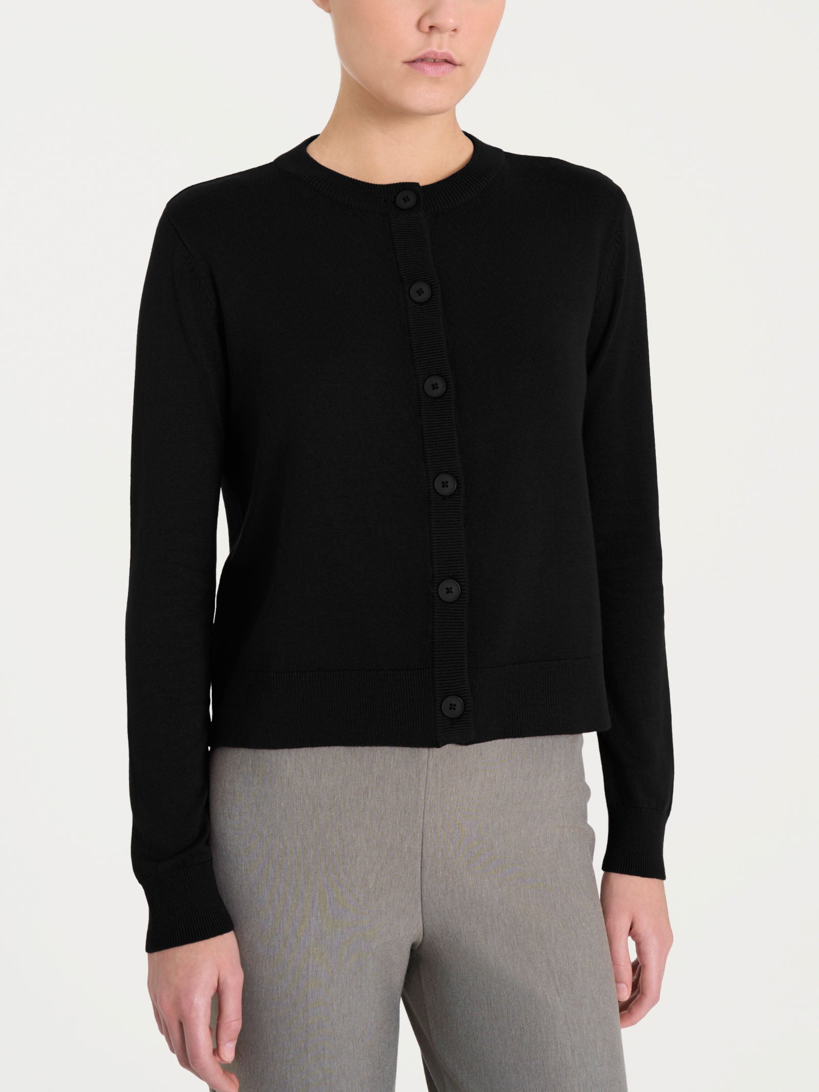 Cardigan corto con bottoni Four Seasons Neri Donna - Ragno