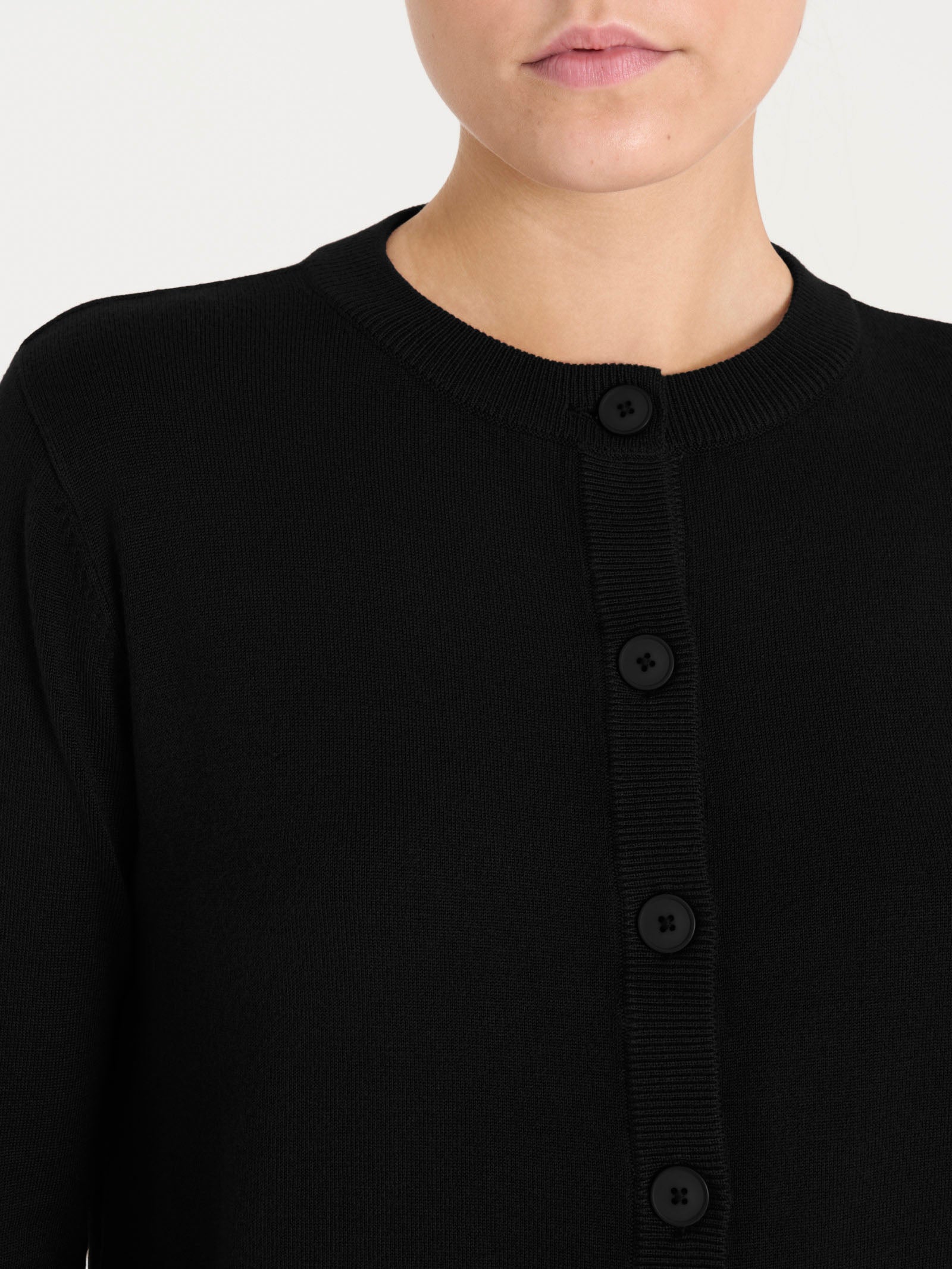 Cardigan corto con bottoni Four Seasons Neri Donna - Ragno